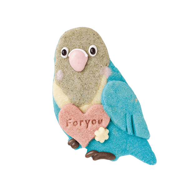 とりクッキー・ボタンインコ