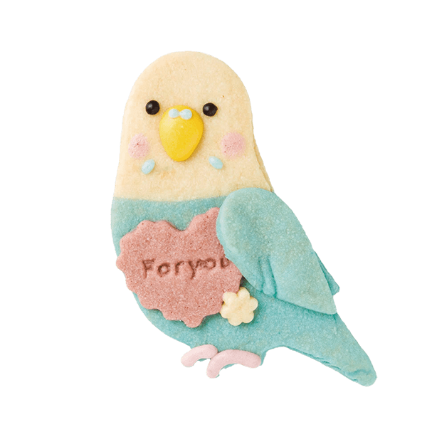 とりクッキー・セキセイインコ
