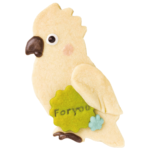 とりクッキー・タイハクオウム